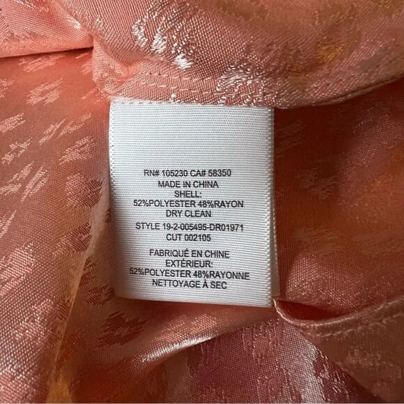 NEW NWT Joie Dress Shirt Satin Leopard Coral Pink Size S - Picture 7 of 9